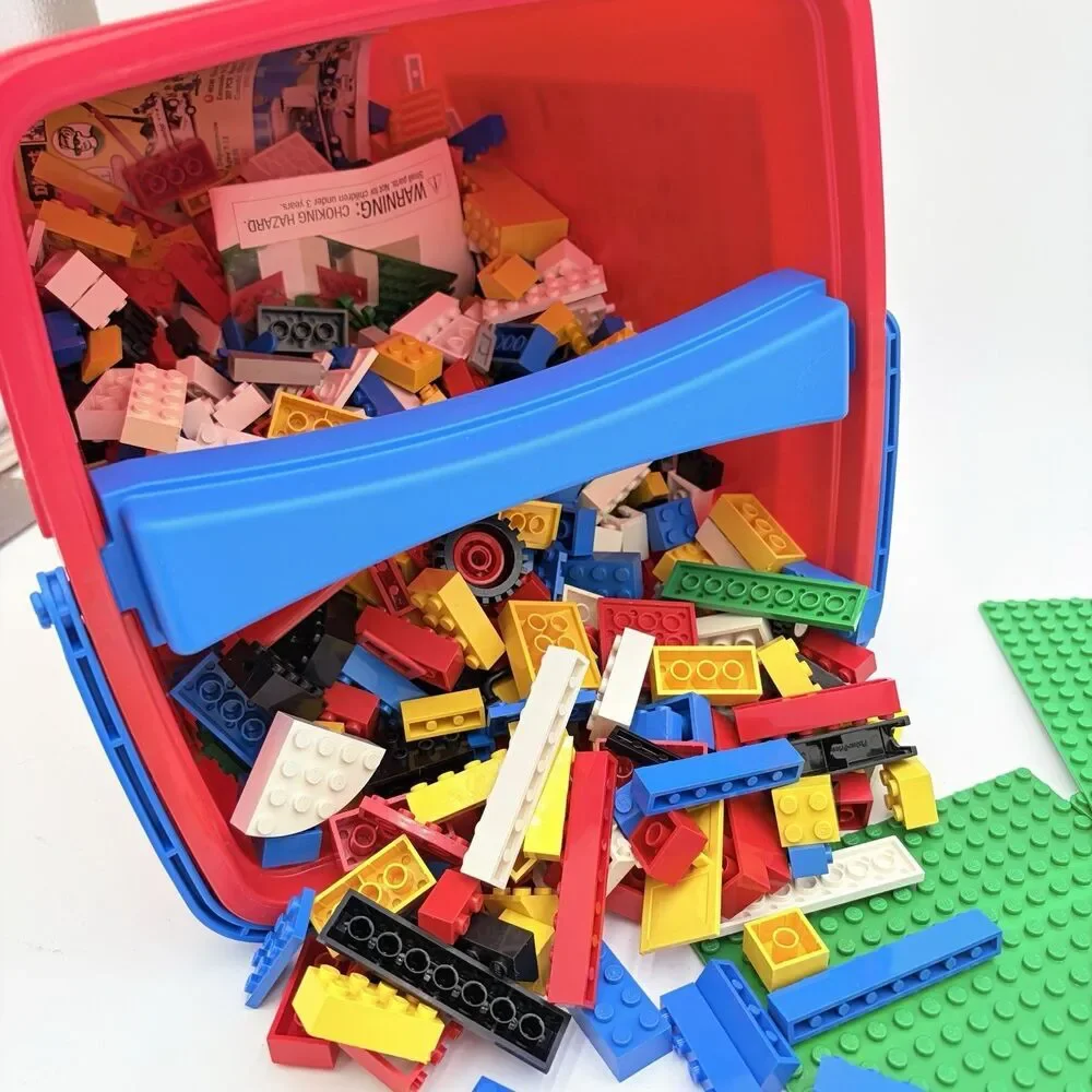 LEGO SYSTEM 1796 FREESTYLE Tub Lot 641 Pc Bucket Poster 3.44 Lbs